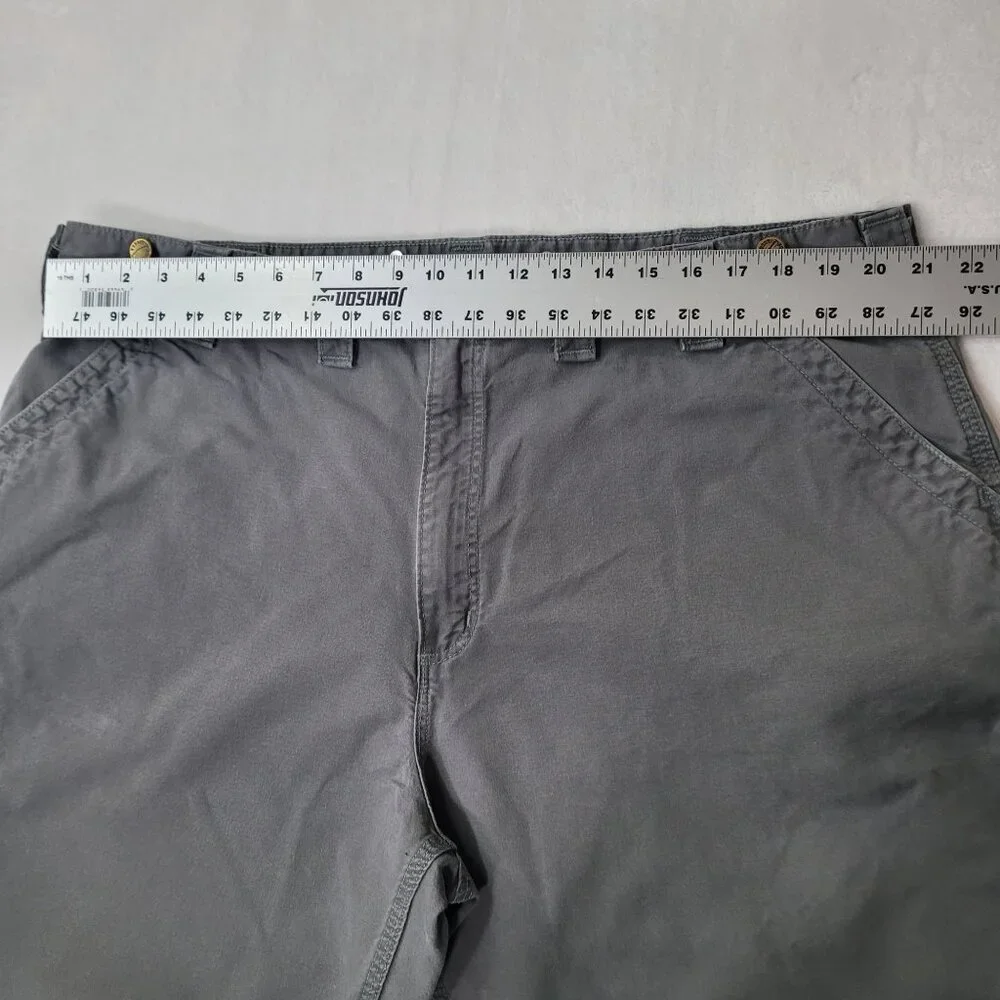 Carhartt Dungaree w/ Suspender Button Men's Gray Carpenter Work Pants Size 42X28 - Picture 7 of 12